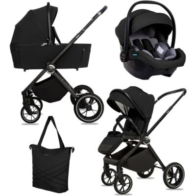 Babylux ® Carrito Bebe 3en1 GAVIA, Conjunto de Cochecito Ligero y Plegable Incluye Capazo, Silla de Paseo, Portabebés i-Size, Bolso Cambiador y Más Accesorios, 0-22kg, Protección UV 50+,Ventilación Babylux ® Carrito Bebe 3en1 GAVIA, Conjunto de Cochecito Ligero y Plegable Incluye Capazo, Silla de Paseo, Portabebés i-Size, Bolso Cambiador y Más Accesorios, 0-22kg, Protección UV 50+,Ventilación