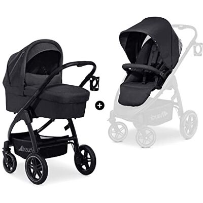 hauck Carrito Bebé 2 en 1 Saturn R Duoset Capazo desde el Nacimiento Silla de Paseo 22 kg Reversible y Reclinable Altura Regulable Compacto Cesta Grande -Negro hauck Carrito Bebé 2 en 1 Saturn R Duoset Capazo desde el Nacimiento Silla de Paseo 22 kg Reversible y Reclinable Altura Regulable Compacto Cesta Grande -Negro