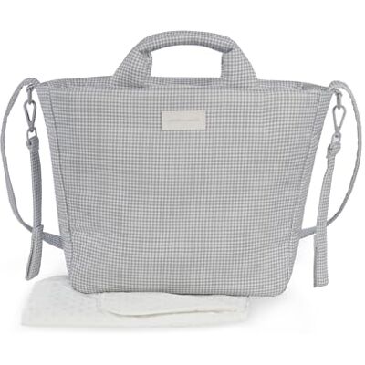 Pasito a Pasito Bolsa Canastilla Little Bloom (Gris) Pasito a Pasito Bolsa Canastilla Little Bloom (Gris)