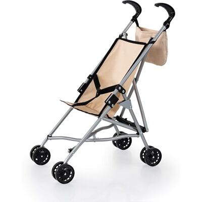 Bayer Design Silla de Paseo para muñecas con Bolsa, Plegable, Ruedas Dobles cinturón de seguridad integrado Bayer Design Silla de Paseo para muñecas con Bolsa, Plegable, Ruedas Dobles cinturón de seguridad integrado