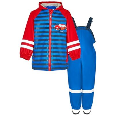 Playshoes Regen-Set Regenlatzhose Chándal impermeable, coche de carreras azul, 104 (Paquete de 2) Unisex-niños y niños, Coche de carreras Azul, 104 cm Playshoes Regen-Set Regenlatzhose Chándal impermeable, coche de carreras azul, 104 (Paquete de 2) Unisex-niños y niños, Coche de carreras Azul, 104 cm