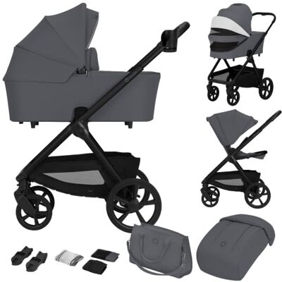 lionelo Carmine 2 en 1 Carrito Bebé (0-4 Anos, 0-22 kg) Capazo y y Silla de Paseo, Ruedas GravelTech, Amortiguacion, Posición Reclinable, UPF50+, Ventilacion, Hebilla Magnetica, Asiento Reversible lionelo Carmine 2 en 1 Carrito Bebé (0-4 Anos, 0-22 kg) Capazo y y Silla de Paseo, Ruedas GravelTech, Amortiguacion, Posición Reclinable, UPF50+, Ventilacion, Hebilla Magnetica, Asiento Reversible