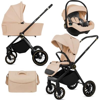 Babylux ® Carrito Bebe 3en1 , Conjunto de Cochecito Ligero y Plegable Que Incluye Capazo, Silla de Paseo, Portabebés i-Size, Bolso Cambiador y Más Accesorios, 0-22kg, Protección UV 50+,Ventilación Babylux ® Carrito Bebe 3en1 , Conjunto de Cochecito Ligero y Plegable Que Incluye Capazo, Silla de Paseo, Portabebés i-Size, Bolso Cambiador y Más Accesorios, 0-22kg, Protección UV 50+,Ventilación