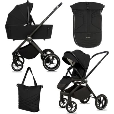 Babylux ® Carrito Bebe 2en1 GAVIA, Conjunto de Cochecito Ligero y Plegable Incluye Capazo, Silla de Paseo, Bolso Cambiador y Más Accesorios, 4 Posiciones de Reclinado, 0-22kg, Protección UV 50+ Babylux ® Carrito Bebe 2en1 GAVIA, Conjunto de Cochecito Ligero y Plegable Incluye Capazo, Silla de Paseo, Bolso Cambiador y Más Accesorios, 4 Posiciones de Reclinado, 0-22kg, Protección UV 50+