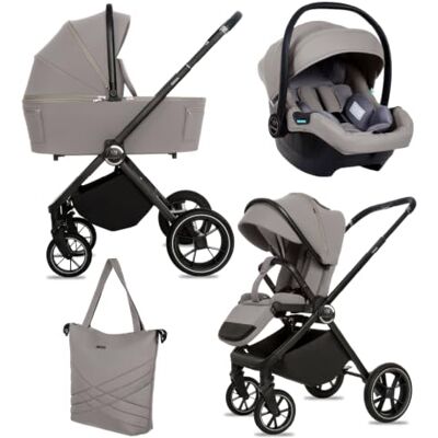 Babylux ® Carrito Bebe 3en1 GAVIA, Conjunto de Cochecito Ligero y Plegable Incluye Capazo, Silla de Paseo, Portabebés i-Size, Bolso Cambiador y Más Accesorios, 0-22kg, Protección UV 50+,Ventilación Babylux ® Carrito Bebe 3en1 GAVIA, Conjunto de Cochecito Ligero y Plegable Incluye Capazo, Silla de Paseo, Portabebés i-Size, Bolso Cambiador y Más Accesorios, 0-22kg, Protección UV 50+,Ventilación