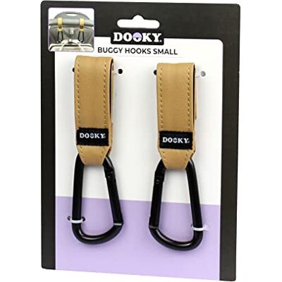 Dooky Buggy Hook Small 2pcs Brown Dooky Buggy Hook Small 2pcs Brown