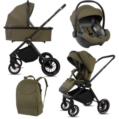 Babylux ® Carrito Bebe 3en1 CASTOR Conjunto de Cochecito Ligero y Plegable Incluye Capazo, Silla de Paseo, Portabebés i-Size, Bolso Cambiador y Más Accesorios, 0-22kg, Protección UV 50+,Ventilación Babylux ® Carrito Bebe 3en1 CASTOR Conjunto de Cochecito Ligero y Plegable Incluye Capazo, Silla de Paseo, Portabebés i-Size, Bolso Cambiador y Más Accesorios, 0-22kg, Protección UV 50+,Ventilación
