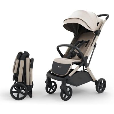 Kinderkraft NUBI 3 Silla de paseo compacta y ligera, hasta 22 kg, Buggy, con plegado automático, capota impermeable, UPF50+, Ligero 8,7 kg, posición reclinada, arnés de seguridad de 5 puntos, Beige Kinderkraft NUBI 3 Silla de paseo compacta y ligera, hasta 22 kg, Buggy, con plegado automático, capota impermeable, UPF50+, Ligero 8,7 kg, posición reclinada, arnés de seguridad de 5 puntos, Beige