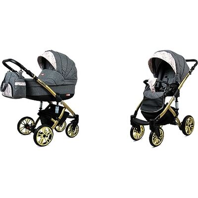 Babylux ® Carrito de Bebé Sistema de Viaje Set 2 en 1 Lumio incl. Capazo, Silla de Paseo Cochecito Bolso cambiador, Cubierta para la lluvia, Mosquitera, Portavasos etc. Babylux ® Carrito de Bebé Sistema de Viaje Set 2 en 1 Lumio incl. Capazo, Silla de Paseo Cochecito Bolso cambiador, Cubierta para la lluvia, Mosquitera, Portavasos etc.