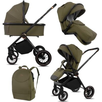 Babylux ® Carrito Bebe 2en1 CASTOR Conjunto de Cochecito Ligero y Plegable Incluye Capazo, Silla de Paseo, Bolso Cambiador y Más Accesorios, 4 Posiciones de Reclinado, 0-22kg, Protección UV 50+ Babylux ® Carrito Bebe 2en1 CASTOR Conjunto de Cochecito Ligero y Plegable Incluye Capazo, Silla de Paseo, Bolso Cambiador y Más Accesorios, 4 Posiciones de Reclinado, 0-22kg, Protección UV 50+