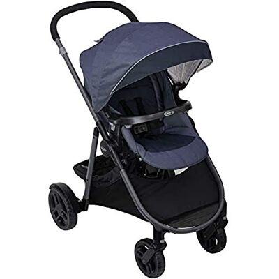 Graco Time2Grow Cochecito, color denim, unisex Graco Time2Grow Cochecito, color denim, unisex