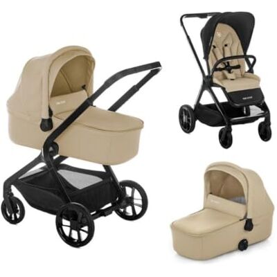 Be Cool Kombo, Cochecito Bebé 2 Piezas con Capazo Rígido Elevable y Silla de Paseo Reversible, Plegado con una Mano, Desde el Nacimiento hasta 22 kg, Beige Be Cool Kombo, Cochecito Bebé 2 Piezas con Capazo Rígido Elevable y Silla de Paseo Reversible, Plegado con una Mano, Desde el Nacimiento hasta 22 kg, Beige
