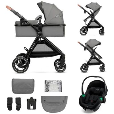 Kinderkraft ESME PRO 3 en 1 Cochecito combinado, color gris Kinderkraft ESME PRO 3 en 1 Cochecito combinado, color gris