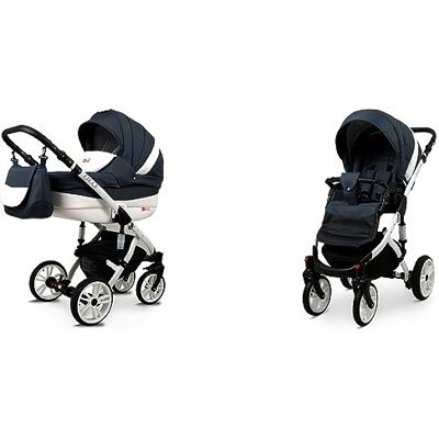 Babylux ® Carrito de Bebé Sistema de Viaje Set 2 en 1 Lilly incl. Capazo, Silla de Paseo Cochecito Bolso cambiador, Cubierta para la lluvia, Mosquitera, Portavasos etc. Babylux ® Carrito de Bebé Sistema de Viaje Set 2 en 1 Lilly incl. Capazo, Silla de Paseo Cochecito Bolso cambiador, Cubierta para la lluvia, Mosquitera, Portavasos etc.