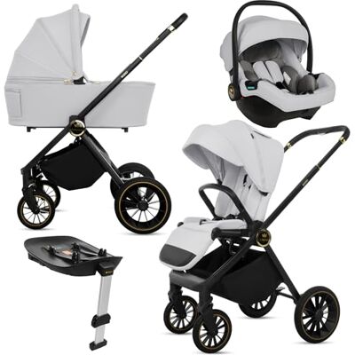 Babylux ® Carrito Bebe 4en1 , Conjunto de Cochecito Ligero y Plegable Que Incluye Capazo, Silla de Paseo, Portabebés i-Size, Base Isofix, Bolso Cambiador y Más Accesorios 0-22kg, Protección UV 50+ Babylux ® Carrito Bebe 4en1 , Conjunto de Cochecito Ligero y Plegable Que Incluye Capazo, Silla de Paseo, Portabebés i-Size, Base Isofix, Bolso Cambiador y Más Accesorios 0-22kg, Protección UV 50+