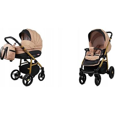 Babylux ® Carrito de Bebé Sistema de Viaje Set 2 en 1 Axel incl. Capazo, Silla de Paseo Cochecito Bolso cambiador, Cubierta para la lluvia, Mosquitera, Portavasos etc. Babylux ® Carrito de Bebé Sistema de Viaje Set 2 en 1 Axel incl. Capazo, Silla de Paseo Cochecito Bolso cambiador, Cubierta para la lluvia, Mosquitera, Portavasos etc.