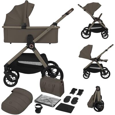 lionelo Layla Carrito 2 en 1 Cochecito de Bebé (0-4 Años, Hasta 22 Kg), Capazo y Silla de Paseo, Asiento Reversible, Posición Reclinable, Ruedas PU, Suspensión, Capota Impermeable UPF50+ lionelo Layla Carrito 2 en 1 Cochecito de Bebé (0-4 Años, Hasta 22 Kg), Capazo y Silla de Paseo, Asiento Reversible, Posición Reclinable, Ruedas PU, Suspensión, Capota Impermeable UPF50+