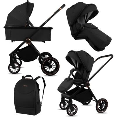 Babylux ® Carrito Bebe 2en1 CASTOR Conjunto de Cochecito Ligero y Plegable Incluye Capazo, Silla de Paseo, Bolso Cambiador y Más Accesorios, 4 Posiciones de Reclinado, 0-22kg, Protección UV 50+ Babylux ® Carrito Bebe 2en1 CASTOR Conjunto de Cochecito Ligero y Plegable Incluye Capazo, Silla de Paseo, Bolso Cambiador y Más Accesorios, 4 Posiciones de Reclinado, 0-22kg, Protección UV 50+