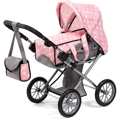 Bayer Design Cochecito para muñecas City Star, con capazo extraíble y Bolso, asa Ajustable Bayer Design Cochecito para muñecas City Star, con capazo extraíble y Bolso, asa Ajustable