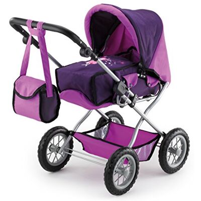 Bayer Design , Cochecito de Muñecas Combi Grande, Ajustable, Transformable, Plegable, Lila, Color Bayer Design , Cochecito de Muñecas Combi Grande, Ajustable, Transformable, Plegable, Lila, Color