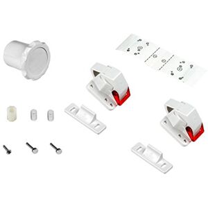 EMUCA Cerraduras magnéticas de Seguridad para niños/bebés para armarios/cajones/Puertas + 1 Llave, Blanco EMUCA Cerraduras magnéticas de Seguridad para niños/bebés para armarios/cajones/Puertas + 1 Llave, Blanco