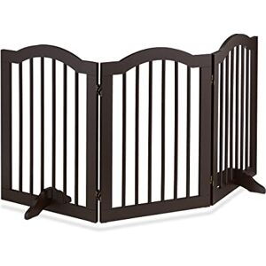 Relaxdays Barrera Seguridad Niños, Plegable, con Patas, Valla Protección Bebés y Perros, Redondeada, 70x154x30cm, Marrón Relaxdays Barrera Seguridad Niños, Plegable, con Patas, Valla Protección Bebés y Perros, Redondeada, 70x154x30cm, Marrón