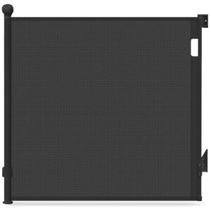 VOUNOT ® Barrera Seguridad Niños Escalera Extensible, 0-180cm Puerta Seguridad Bebé Retráctil Operación con Una Mano, Valla Seguridad Infantil Perros para Escaleras Pasillos Interiores Exteriores Negro VOUNOT ® Barrera Seguridad Niños Escalera Extensible, 0-180cm Puerta Seguridad Bebé Retráctil Operación con Una Mano, Valla Seguridad Infantil Perros para Escaleras Pasillos Interiores Exteriores Negro