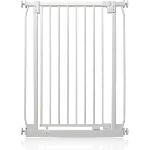 Safetots Barrera Extra Alta Elite de Seguridad para Bebés, 65,5cm 74,5cm, Blanca Mate, Extra Alta de 100cm de Altura, Barrera de Presión para Escaleras, Puerta de Seguridad para Bebés para Puertas Safetots Barrera Extra Alta Elite de Seguridad para Bebés, 65,5cm 74,5cm, Blanca Mate, Extra Alta de 100cm de Altura, Barrera de Presión para Escaleras, Puerta de Seguridad para Bebés para Puertas