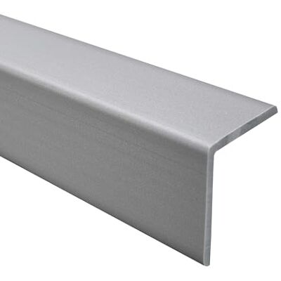 Garmin Perfil Angular PVC Rígido 27x27 mm sin Adhesivo Plateado, 200 cm Perfil angular robusto y protector de esquinas para muebles, estanterías y cantos de mesa, protege de golpes y arañazos Garmin Perfil Angular PVC Rígido 27x27 mm sin Adhesivo Plateado, 200 cm Perfil angular robusto y protector de esquinas para muebles, estanterías y cantos de mesa, protege de golpes y arañazos