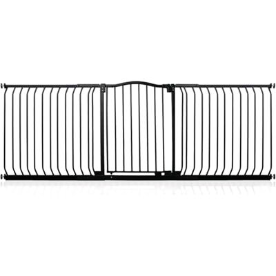 Safetots Barrera de Tope Curvo para Bebés, 197cm 206cm, Negra Mate, Barrera de Presión para Escaleras, Barrera de Seguridad para Bebés para Barreras, Instalación Fácil Safetots Barrera de Tope Curvo para Bebés, 197cm 206cm, Negra Mate, Barrera de Presión para Escaleras, Barrera de Seguridad para Bebés para Barreras, Instalación Fácil