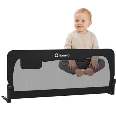 lionelo Hanna Barrera de Cama 150 x 65 cm – Protección contra Caídas con Cinturones SecureBelt, Apta para la mayoría de los colchones, Malla Transpirable, Fácil Montaje lionelo Hanna Barrera de Cama 150 x 65 cm – Protección contra Caídas con Cinturones SecureBelt, Apta para la mayoría de los colchones, Malla Transpirable, Fácil Montaje