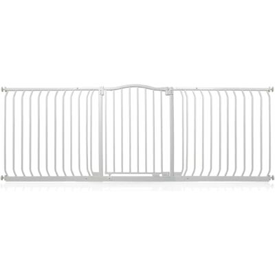 Safetots Barrera de Tope Curvo para Bebés, 197cm 206cm, Blanca Mate, Barrera de Presión para Escaleras, Barrera de Seguridad para Bebés para Barreras, Instalación Fácil Safetots Barrera de Tope Curvo para Bebés, 197cm 206cm, Blanca Mate, Barrera de Presión para Escaleras, Barrera de Seguridad para Bebés para Barreras, Instalación Fácil