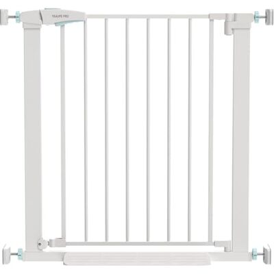YEAUPE PRO Barrera de Seguridad Niños Escalera, 79-83 CM, Valla de Seguridad Infantil sin Tornillos, Puerta de Seguridad para Bebé y Perros, Apertura Una Mano, Doble Bloqueo, Uso en Interiores, Blanco YEAUPE PRO Barrera de Seguridad Niños Escalera, 79-83 CM, Valla de Seguridad Infantil sin Tornillos, Puerta de Seguridad para Bebé y Perros, Apertura Una Mano, Doble Bloqueo, Uso en Interiores, Blanco
