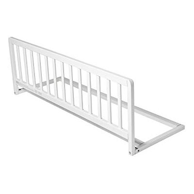 Safetots Barandilla protectora para cama, de madera, extraancha, color blanco Safetots Barandilla protectora para cama, de madera, extraancha, color blanco