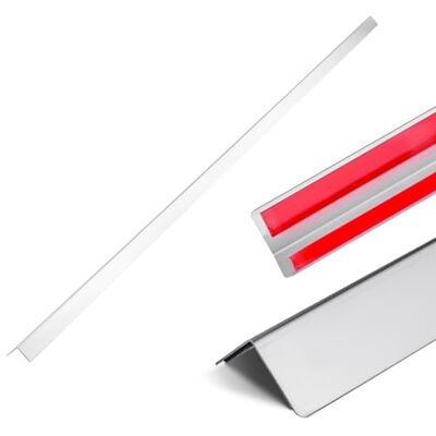VEVOR Protector de Esquinas de Pared de Acero Inoxidable, 38 x 38 x 2436 mm, Borde de Acero Inoxidable 304 en Ángulo de 90 Grados para el Hogar, la Oficina, con Cinta Adhesiva de 3 m, 10 uds VEVOR Protector de Esquinas de Pared de Acero Inoxidable, 38 x 38 x 2436 mm, Borde de Acero Inoxidable 304 en Ángulo de 90 Grados para el Hogar, la Oficina, con Cinta Adhesiva de 3 m, 10 uds