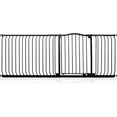 Safetots Barrera de Tope Curvo para Bebés, 207cm 216cm, Negra Mate, Barrera de Presión para Escaleras, Barrera de Seguridad para Bebés para Barreras, Instalación Fácil Safetots Barrera de Tope Curvo para Bebés, 207cm 216cm, Negra Mate, Barrera de Presión para Escaleras, Barrera de Seguridad para Bebés para Barreras, Instalación Fácil