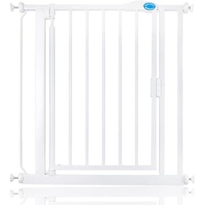 Bettacare Puerta de Seguridad con Cierre Automático, 75cm 82cm, Blanca, Puerta de Seguridad con Ajuste a Presión, Puerta de Bebé, Barrera de Seguridad para Puertas Pasillos y Espacios Bettacare Puerta de Seguridad con Cierre Automático, 75cm 82cm, Blanca, Puerta de Seguridad con Ajuste a Presión, Puerta de Bebé, Barrera de Seguridad para Puertas Pasillos y Espacios