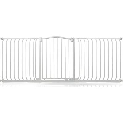 Safetots Barrera de Tope Curvo para Bebés, 188cm 197cm, Blanca Mate, Barrera de Presión para Escaleras, Barrera de Seguridad para Bebés para Barreras, Instalación Fácil Safetots Barrera de Tope Curvo para Bebés, 188cm 197cm, Blanca Mate, Barrera de Presión para Escaleras, Barrera de Seguridad para Bebés para Barreras, Instalación Fácil