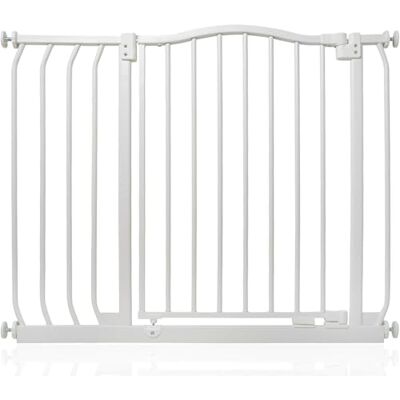 Safetots Barrera de Tope Curvo para Bebés, 89cm 98cm, Blanca Mate, Barrera de Presión para Escaleras, Barrera de Seguridad para Bebés para Barreras, Instalación Fácil Safetots Barrera de Tope Curvo para Bebés, 89cm 98cm, Blanca Mate, Barrera de Presión para Escaleras, Barrera de Seguridad para Bebés para Barreras, Instalación Fácil