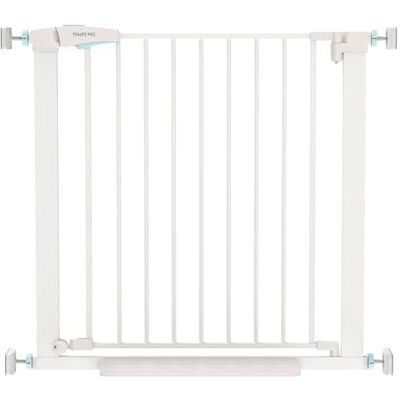 YEAUPE PRO Barrera de Seguridad Niños Escalera, 84-88 CM, Valla de Seguridad Infantil sin Tornillos, Puerta de Seguridad para Bebé y Perros, Apertura Una Mano, Doble Bloqueo, Uso en Interiores, Blanco YEAUPE PRO Barrera de Seguridad Niños Escalera, 84-88 CM, Valla de Seguridad Infantil sin Tornillos, Puerta de Seguridad para Bebé y Perros, Apertura Una Mano, Doble Bloqueo, Uso en Interiores, Blanco