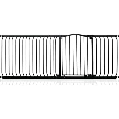 Safetots Barrera de Tope Curvo para Bebés, 198cm 207cm, Negra Mate, Barrera de Presión para Escaleras, Barrera de Seguridad para Bebés para Barreras, Instalación Fácil Safetots Barrera de Tope Curvo para Bebés, 198cm 207cm, Negra Mate, Barrera de Presión para Escaleras, Barrera de Seguridad para Bebés para Barreras, Instalación Fácil