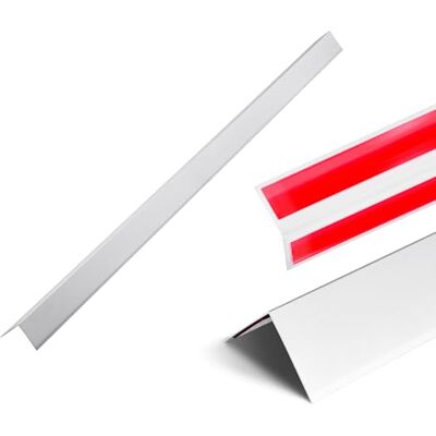 VEVOR Protector de Esquinas de Pared de Aleación de Aluminio, 50 x 50 x 1217 mm, Borde en Ángulo 90 Grados en Forma L, para el Hogar, la Oficina y el Comercio, con Cinta Adhesiva de 3 m, 12 uds VEVOR Protector de Esquinas de Pared de Aleación de Aluminio, 50 x 50 x 1217 mm, Borde en Ángulo 90 Grados en Forma L, para el Hogar, la Oficina y el Comercio, con Cinta Adhesiva de 3 m, 12 uds