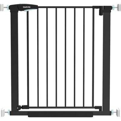 YEAUPE PRO Barrera de Seguridad Niños Escalera, 79-83 CM, Valla de Seguridad Infantil sin Tornillos, Puerta de Seguridad para Bebé y Perros, Apertura Una Mano, Doble Bloqueo, Uso en Interiores, Negro YEAUPE PRO Barrera de Seguridad Niños Escalera, 79-83 CM, Valla de Seguridad Infantil sin Tornillos, Puerta de Seguridad para Bebé y Perros, Apertura Una Mano, Doble Bloqueo, Uso en Interiores, Negro