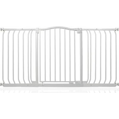 Safetots Barrera de Tope Curvo para Bebés, 143cm 152cm, Blanca Mate, Barrera de Presión para Escaleras, Barrera de Seguridad para Bebés para Barreras, Instalación Fácil Safetots Barrera de Tope Curvo para Bebés, 143cm 152cm, Blanca Mate, Barrera de Presión para Escaleras, Barrera de Seguridad para Bebés para Barreras, Instalación Fácil