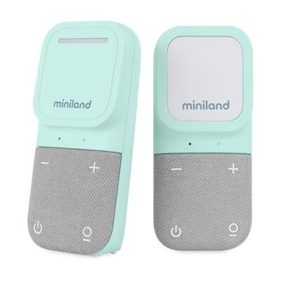 Miniland Vigilabebés de Audio Digitalk Lite, Monitor para Bebés con Audio Bidireccional, Alcance 300 m Miniland Vigilabebés de Audio Digitalk Lite, Monitor para Bebés con Audio Bidireccional, Alcance 300 m