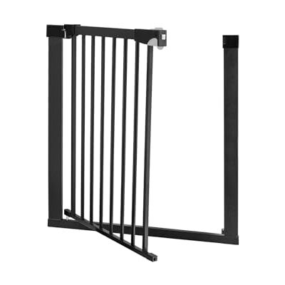 Momi Barrera para Puerta y Escalera , Extensible de 75 a 82 cm, Barrera de Seguridad para niño con 2 Extensiones de 7 y 14 cm Incluidas, a presión Montaje sin taladrar Momi Barrera para Puerta y Escalera , Extensible de 75 a 82 cm, Barrera de Seguridad para niño con 2 Extensiones de 7 y 14 cm Incluidas, a presión Montaje sin taladrar