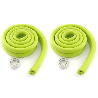 HIMRY ® 8 Metros Protector Borde Forma de U, Espuma para Borde de Mesa de Vidrio, Anticolisión Tira para Bebés y niños, Protectores para Bordes, Extra DENSOS. 4x2M, Verde KXD7003 Green HIMRY ® 8 Metros Protector Borde Forma de U, Espuma para Borde de Mesa de Vidrio, Anticolisión Tira para Bebés y niños, Protectores para Bordes, Extra DENSOS. 4x2M, Verde KXD7003 Green