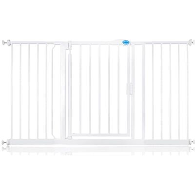 Bettacare Puerta de Seguridad con Cierre Automático, 147cm 154cm, Blanca, Puerta de Seguridad con Ajuste a Presión, Puerta de Bebé, Barrera de Seguridad para Puertas Pasillos y Espacios Bettacare Puerta de Seguridad con Cierre Automático, 147cm 154cm, Blanca, Puerta de Seguridad con Ajuste a Presión, Puerta de Bebé, Barrera de Seguridad para Puertas Pasillos y Espacios