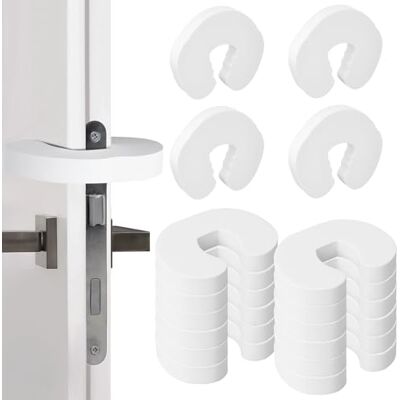 Romon Cerraduras de Seguridad para Niños, 16 Piezas Tope Espuma Protector Dedos Puerta Bebe Tope Clip Protector Prevenir Lesiones de Golpe Seguro Puertas Protector Puerta Dedos Protector para bebés Romon Cerraduras de Seguridad para Niños, 16 Piezas Tope Espuma Protector Dedos Puerta Bebe Tope Clip Protector Prevenir Lesiones de Golpe Seguro Puertas Protector Puerta Dedos Protector para bebés