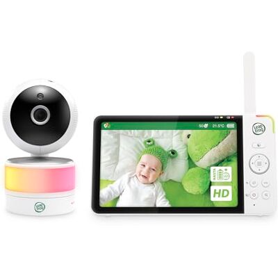 LeapFrog Baby Monitor Color Night Camera, 7" HD 720p Screen, 360° Panorama, 8X Zoom, Night Light, Humidity and Temperature Sensor, Up to 300m Range, Safe Connection, HD LeapFrog Baby Monitor Color Night Camera, 7" HD 720p Screen, 360° Panorama, 8X Zoom, Night Light, Humidity and Temperature Sensor, Up to 300m Range, Safe Connection, HD